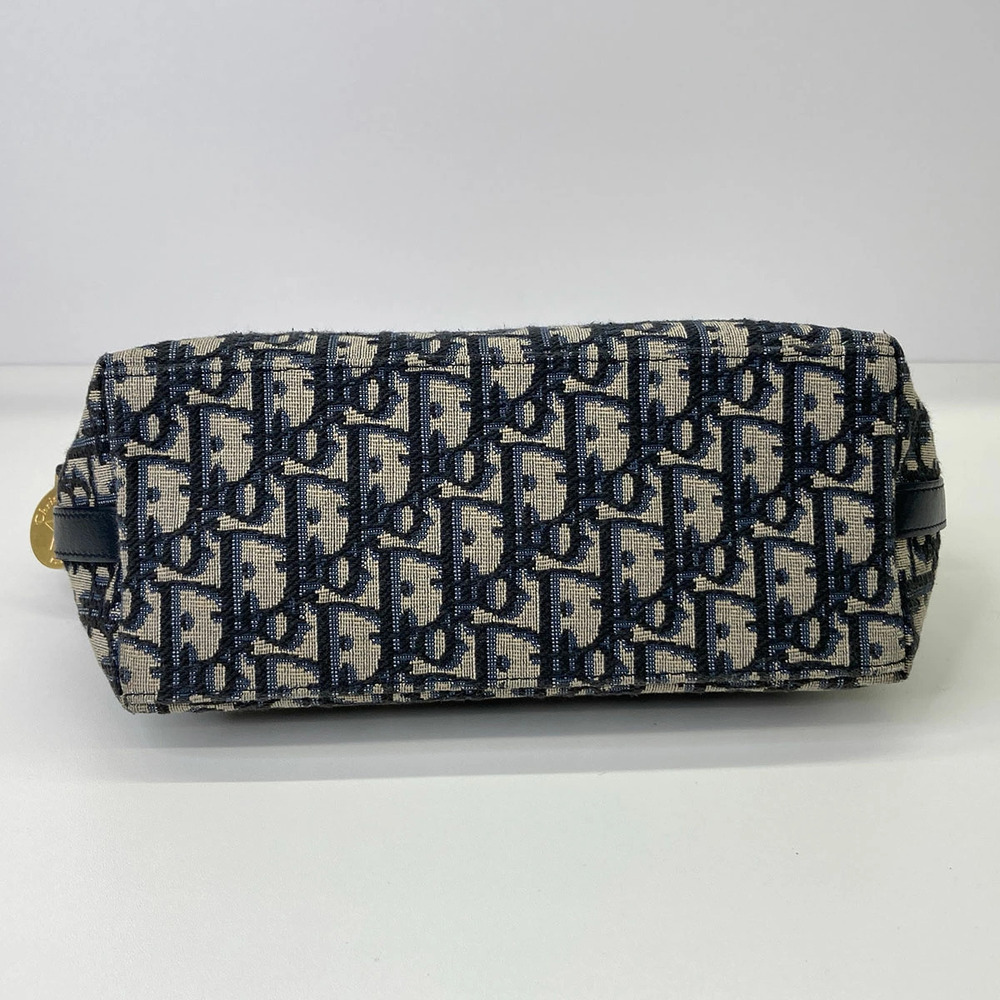Dior Diorstar Hobo Bag Shoulder Canvas Navy Blue - Picture 4 of 6